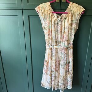 LC LAUREN CONRAD Pleat Neck Dress Size M